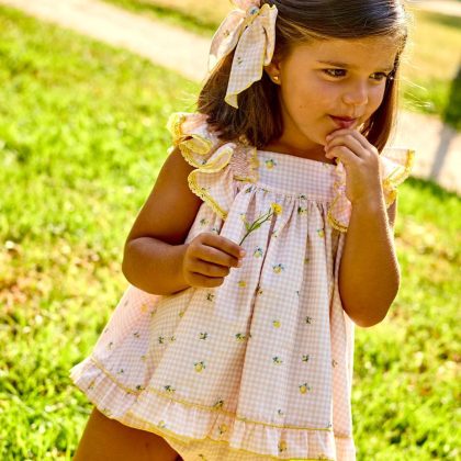 Jesusito vichy limones tirantes + Braga tela