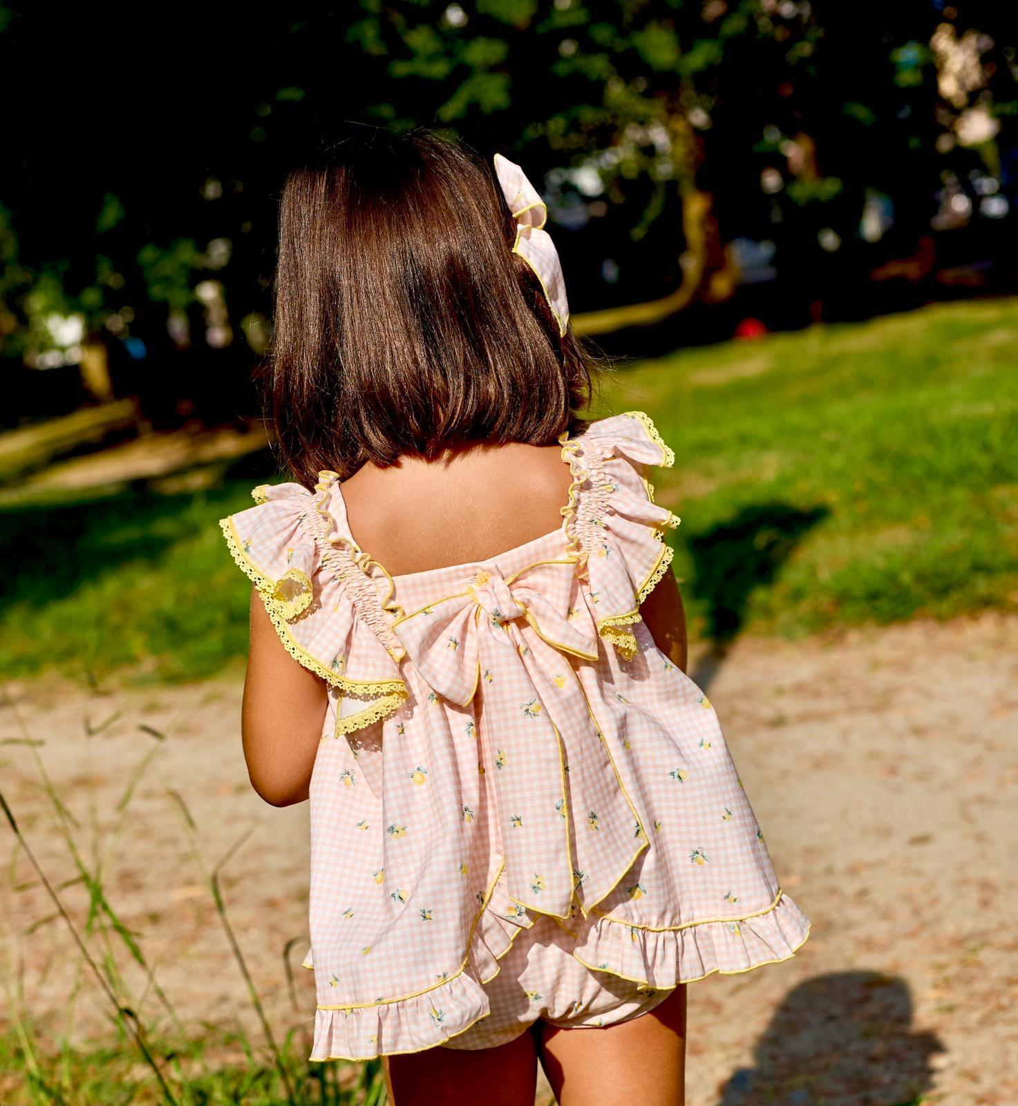 Jesusito vichy limones tirantes + Braga tela - Imagen 3