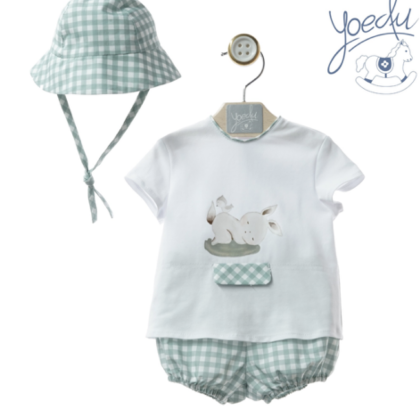 CONJUNTO RANITA CON GORRITO 3 PIEZAS