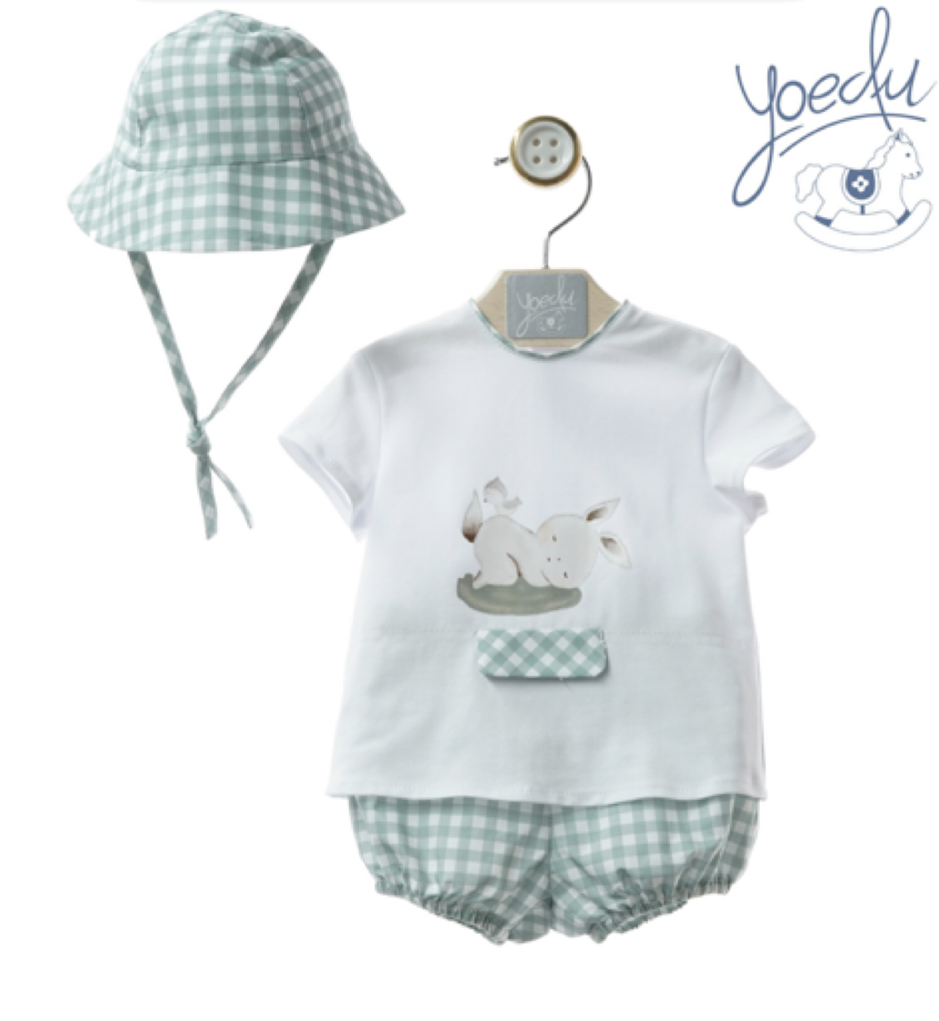 CONJUNTO RANITA CON GORRITO 3 PIEZAS